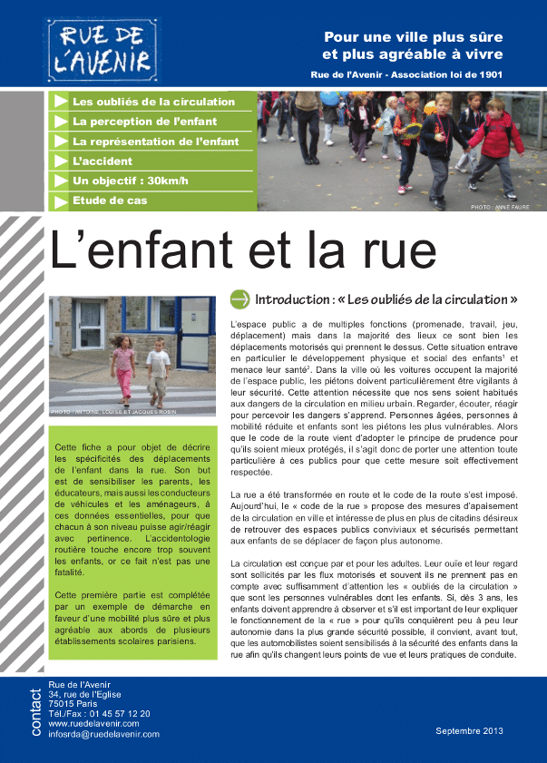 L'enfant et la rue