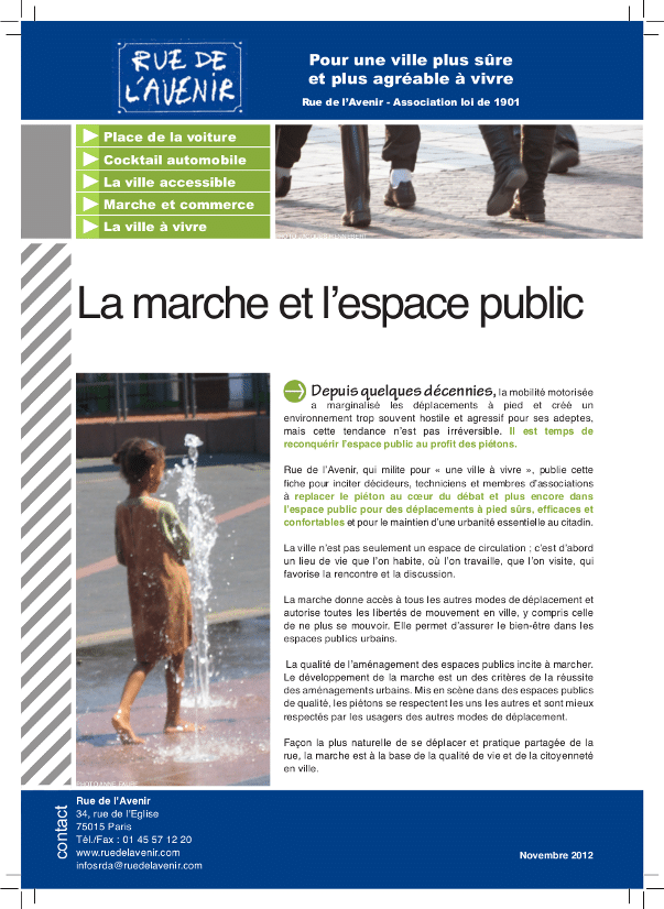 La marche et l’espace public