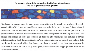 [Mémoire] La métamorphose de la rue du jeu aux enfants à Strasbourg