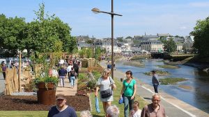 Compter pour tester des aménagements piétons en coeur de ville à Lannion (22)