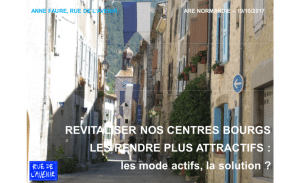 Revitaliser nos centres bourgs, les rendre plus attractifs : les modes actifs, la solution ?