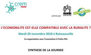 L’écomobilité est-elle compatible avec la ruralité ? Synthèse de la journée