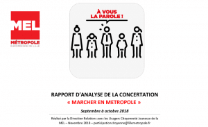 Rapport d’analyse de la concertation Marcher en Métropole Lille