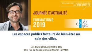 Les espaces publics facteurs de bien-être – formation CNFPT