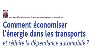 Comment économiser l’énergie dans les transports et réduire la dépendance automobile ?