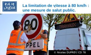 Communiqué de presse Rue de l’avenir : 80 km/h une mesure de salut public