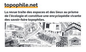 Lancement de la nouvelle revue Topophile