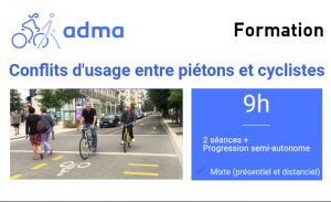 Conflits d’usage entre piétons et cyclistes – Formation ADMA 12 et 14 avril