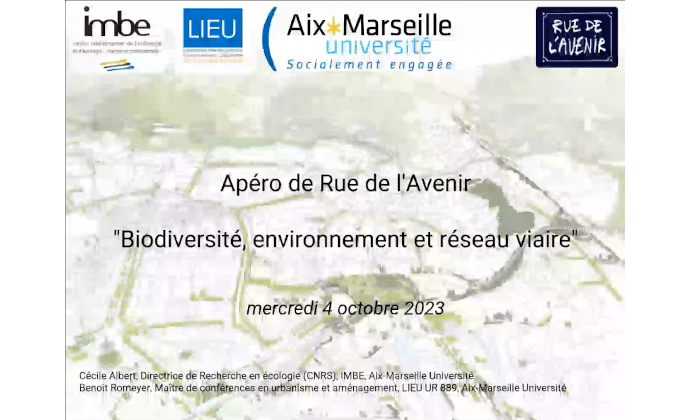 Biodiversité, environnement et réseau viaire - 4 oct. 2023, Cécile ALBERT et Benoît ROMEYER